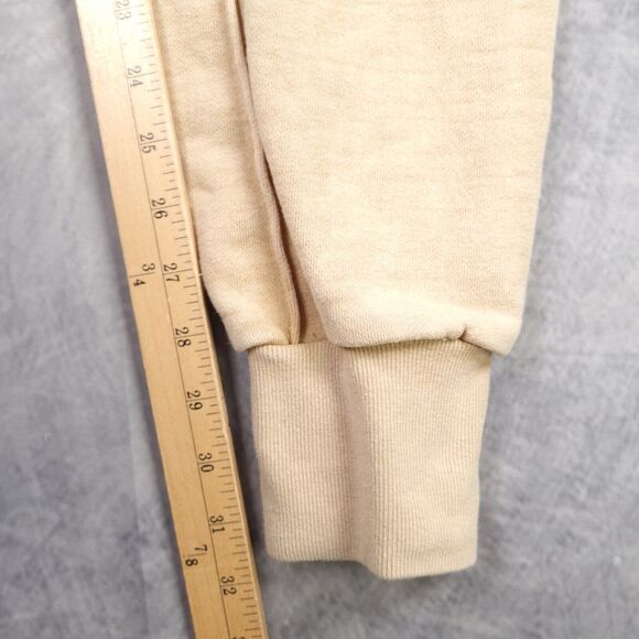 MADE GOLD Sweatpants Joggers Womens Medium Beige Heavy French Terry Bloggers Fav - Picture 10 of 16